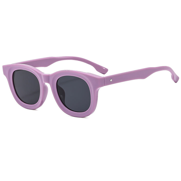 Women's Round Sunglasses with Stylish, Wide Plastic Frame Stornfield