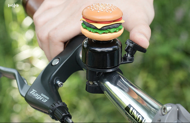 novelty handlebar bicycle bell with silicone popcorn topper and universal clamp Stornfield