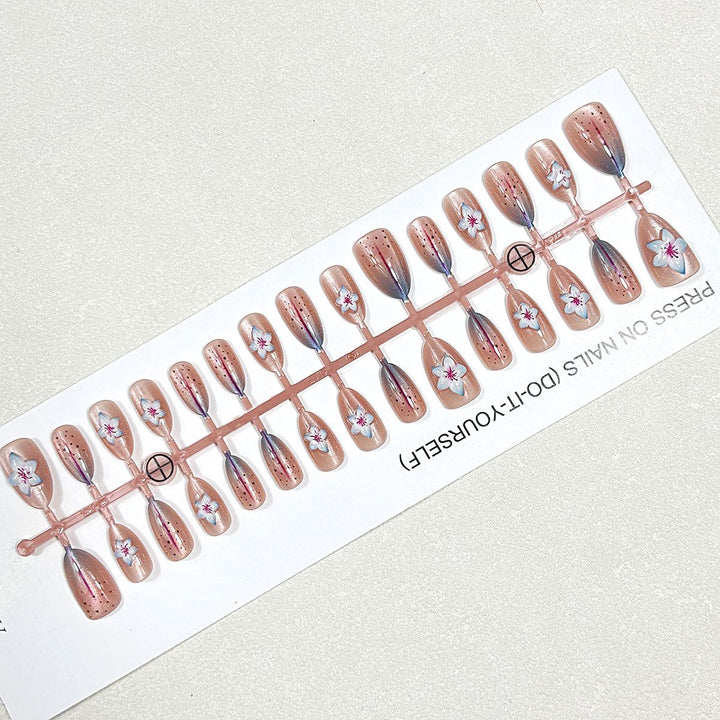 Artistic Press-On Nail Set with All-Size Coverage Stornfield