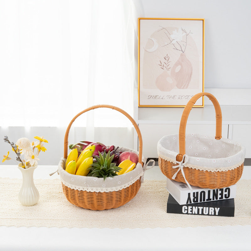 Decorative Round Woven Basket Stornfield
