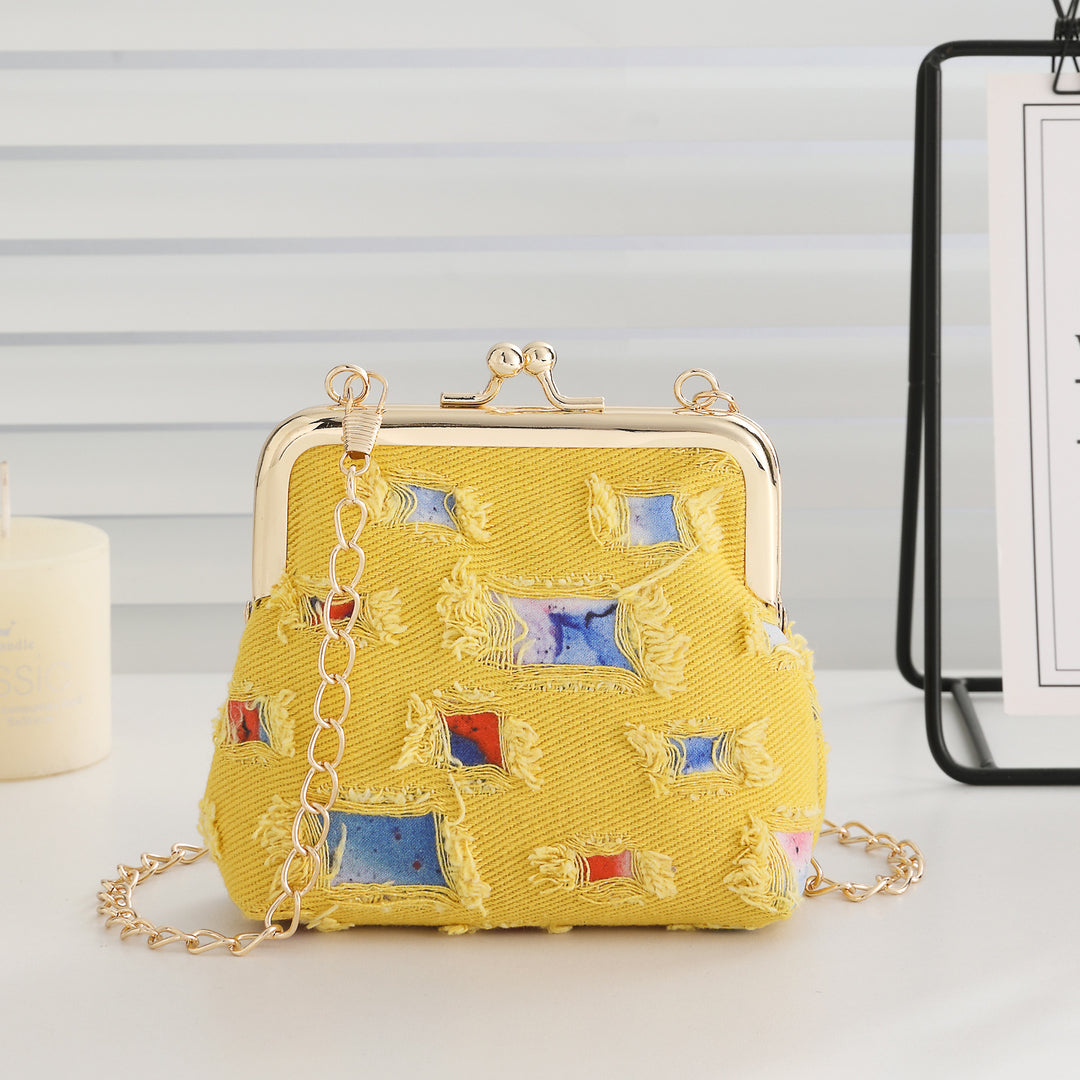 Vintage-Inspired Fabric Clutch