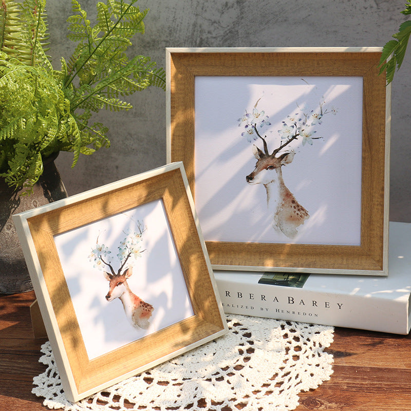 Elegant Wooden Table Picture Frame for Home Decor
