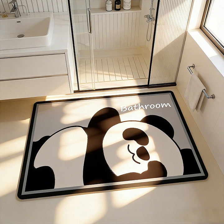Cute Cartoon Bear-Themed Bath Mat Stornfield