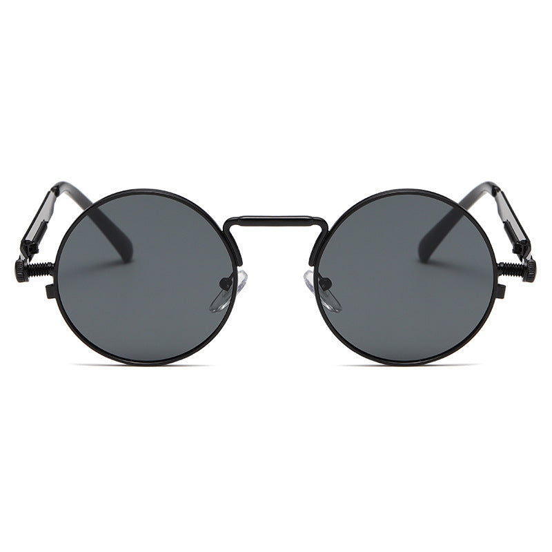Women's fashionable round sunglasses with precise metal frame Stornfield