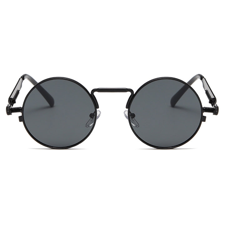 Women's fashionable round sunglasses with precise metal frame Stornfield