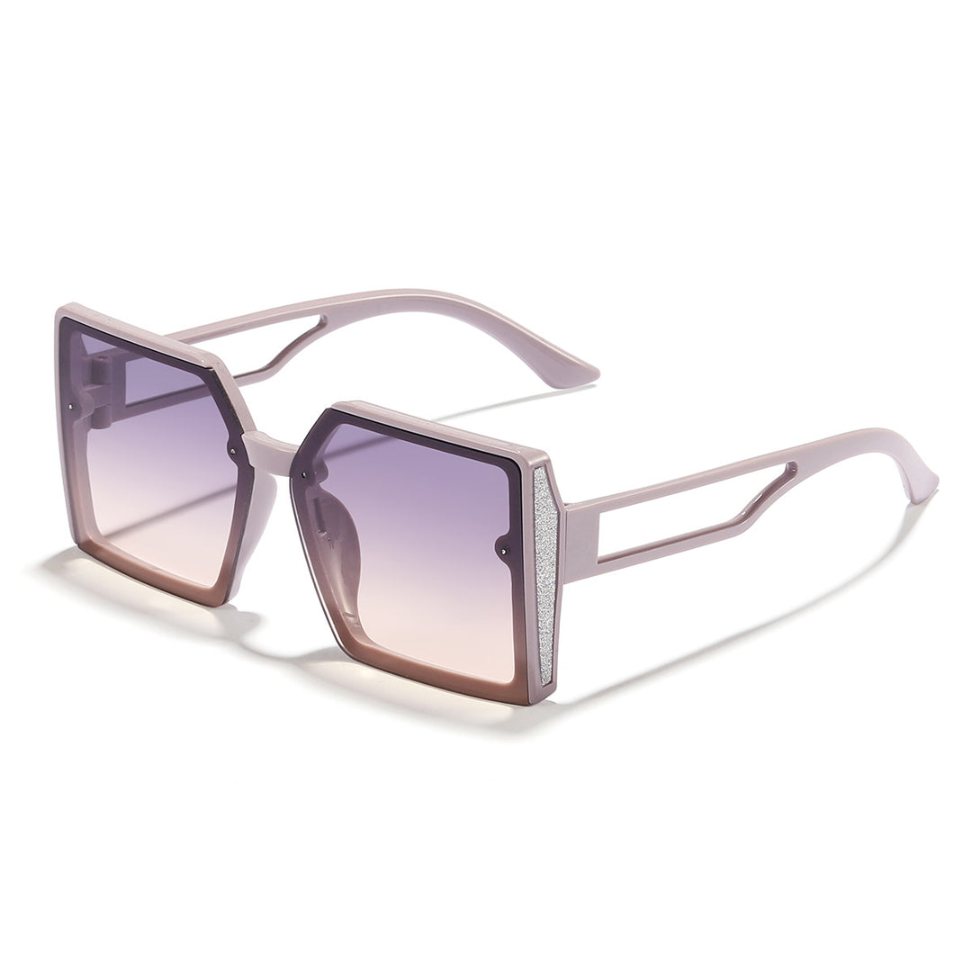 Women's sunglasses with unique square frame and sparkling accent Stornfield