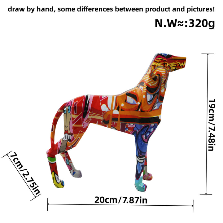 Colorful decorative figure of a dog in modern design Stornfield