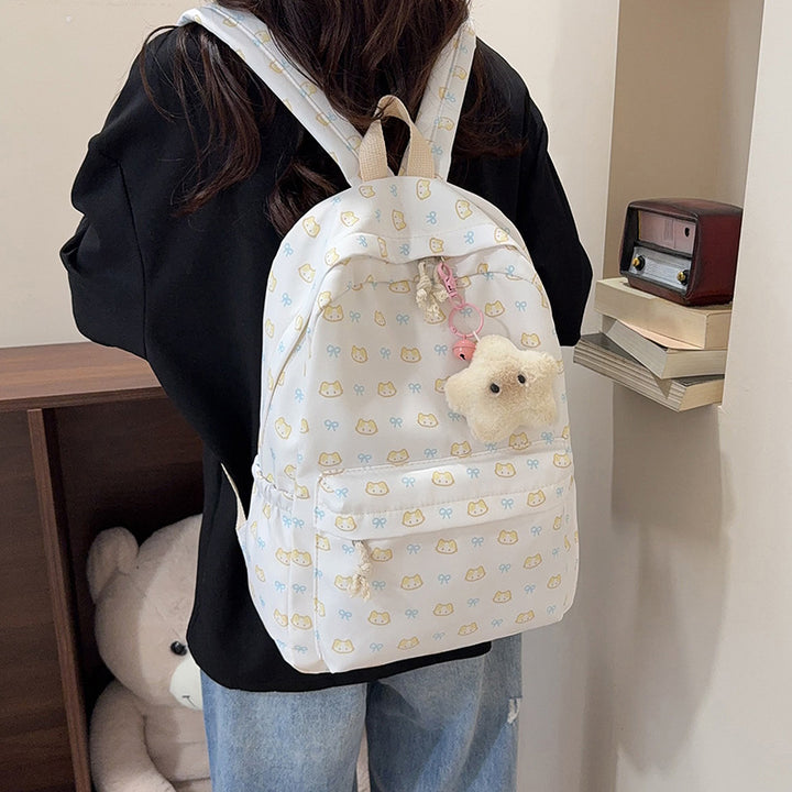 Playful Animal Print School Backpack Stornfield
