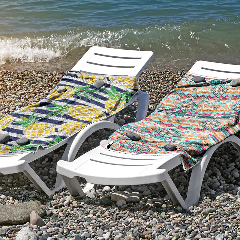 Beach towel made of skin-friendly microfiber with a creative pattern mix Stornfield