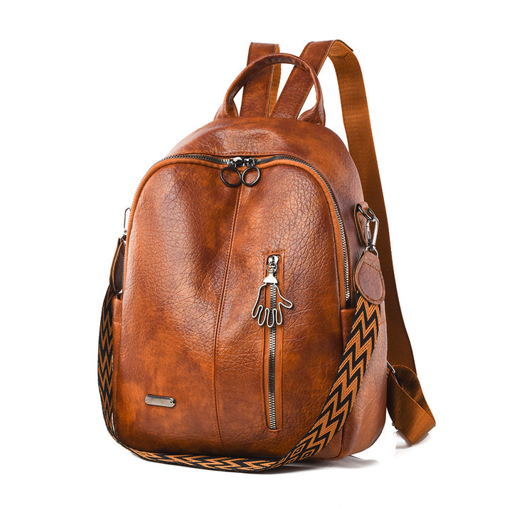 Casual Leather Backpack Stornfield