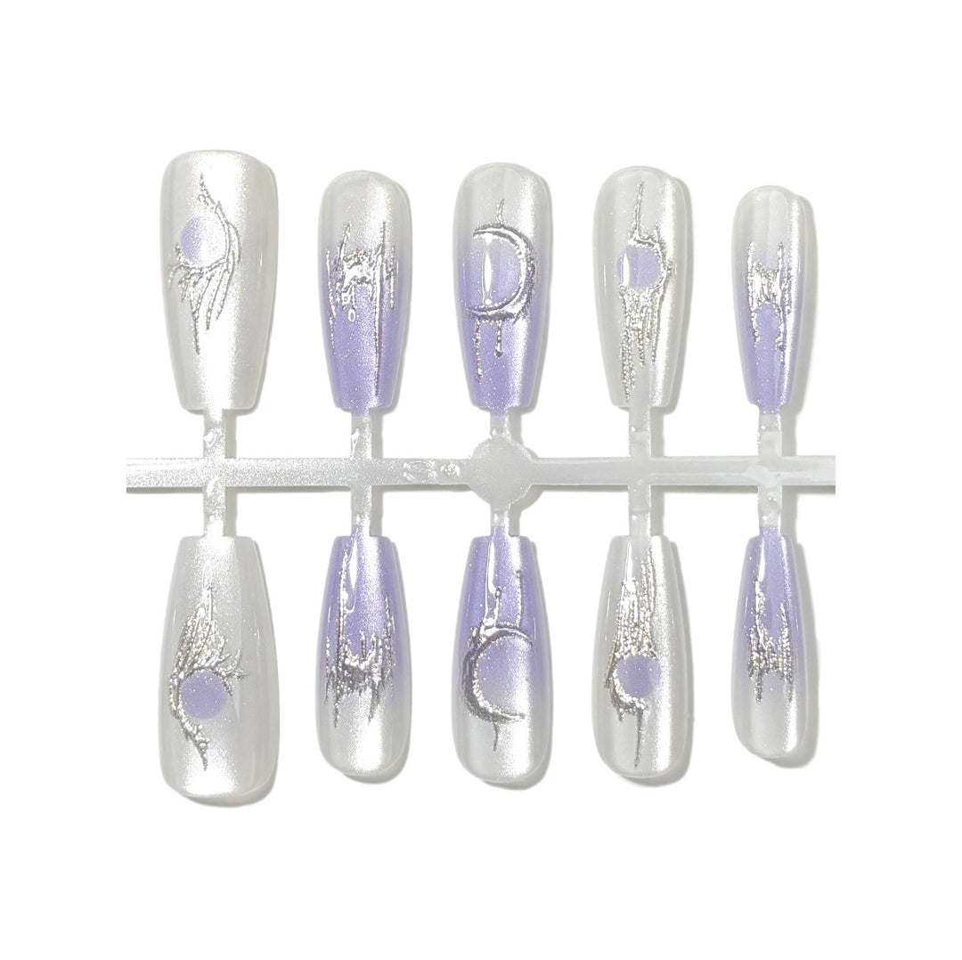 Cosmic-Themed Press-On Nail Set