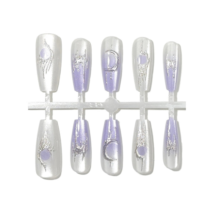 Cosmic-Themed Press-On Nail Set