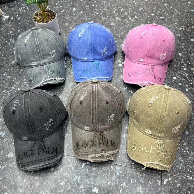 Women's Distressed Cotton Baseball Cap Stornfield 1784083899