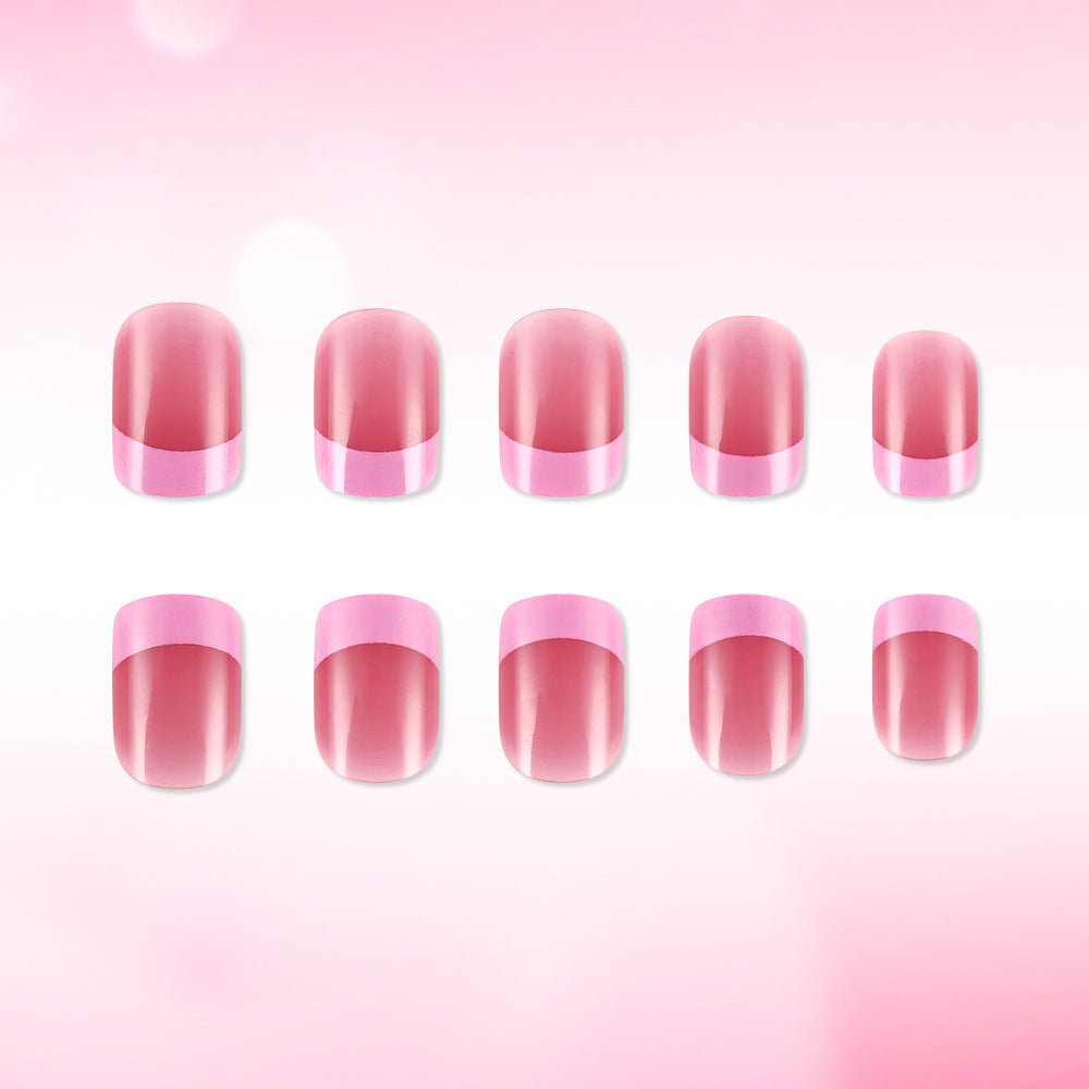 Stylish French Tip Gel Nails Stornfield