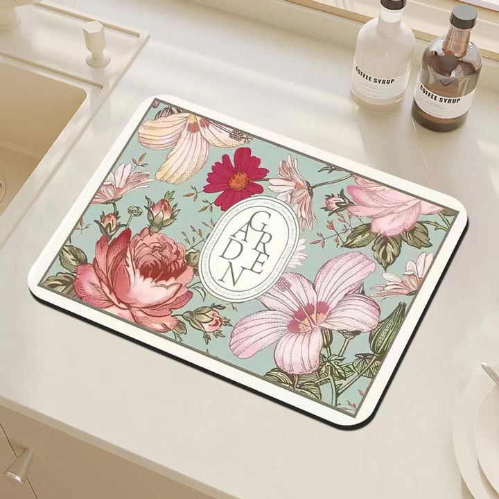 Floral Decorative Kitchen Mat Stornfield