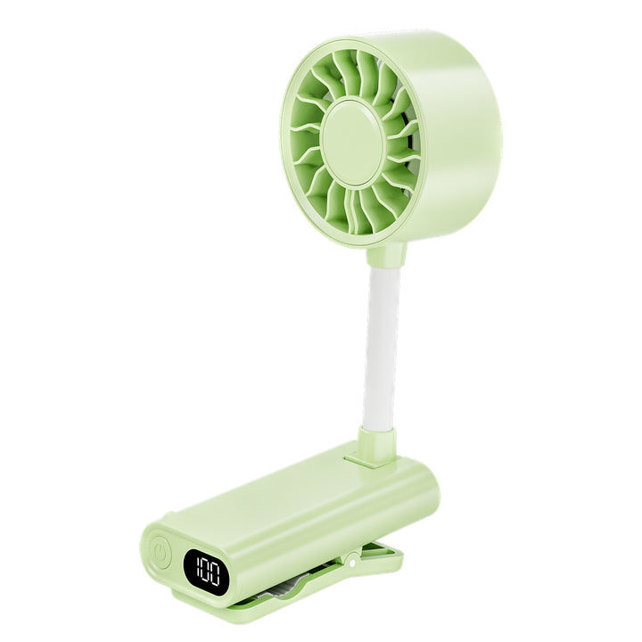Women's portable mini fan with powerful battery and flexible mount Stornfield