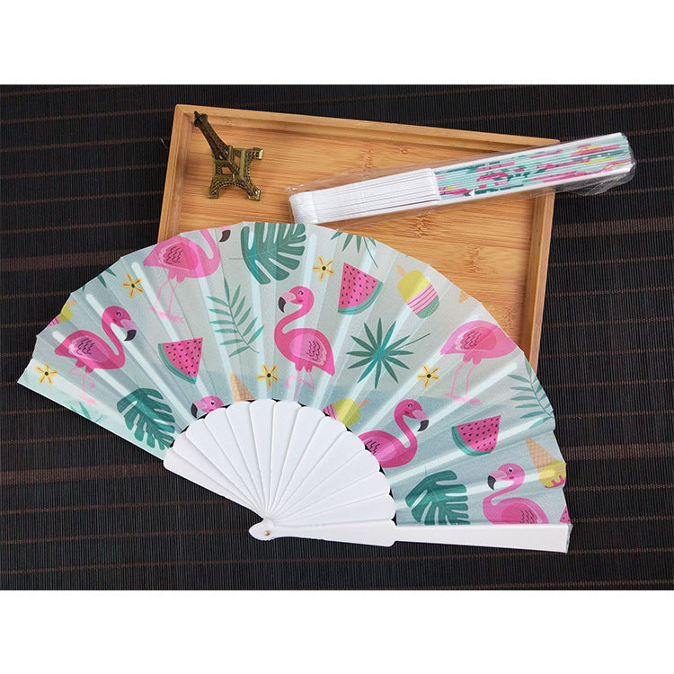 Ladies fan with shimmering scale patterns Stornfield