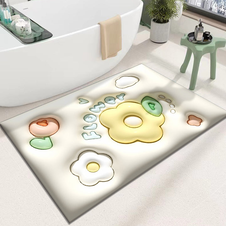 Cute Cartoon Cat Shape Bath Mat Stornfield
