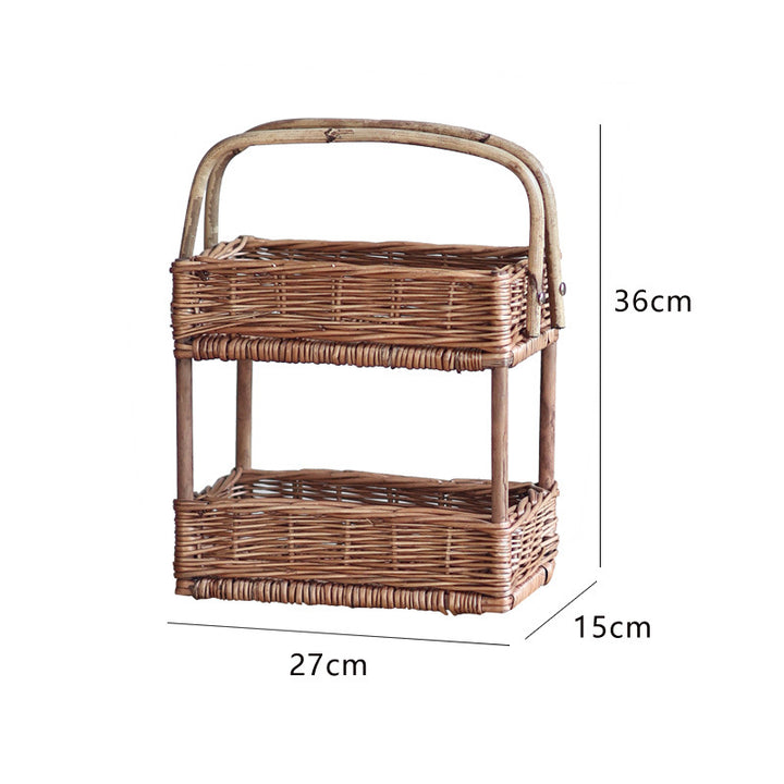 Practical storage basket with handle Stornfield