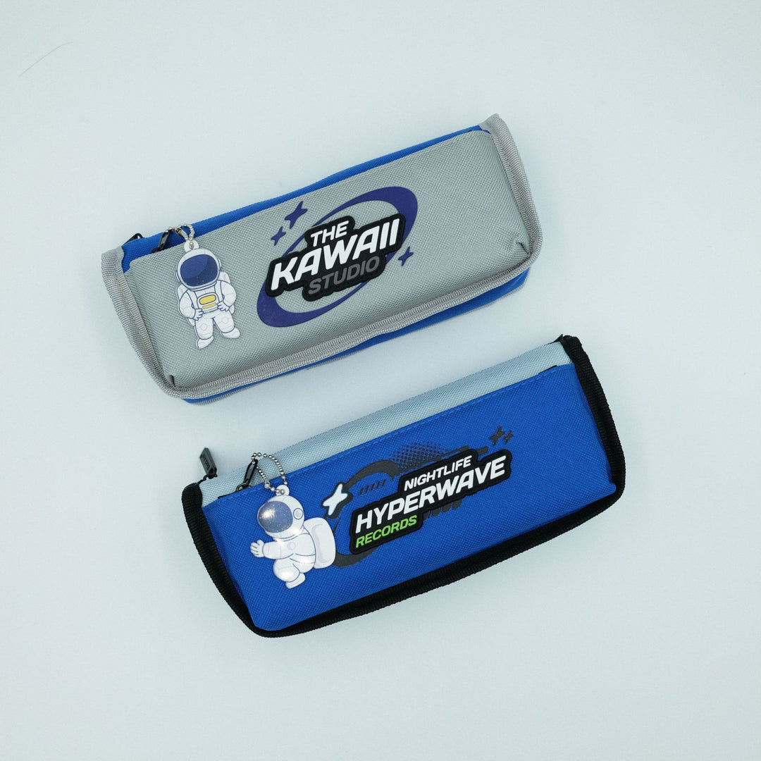 Astronaut-Themed Zippered Pencil Pouch