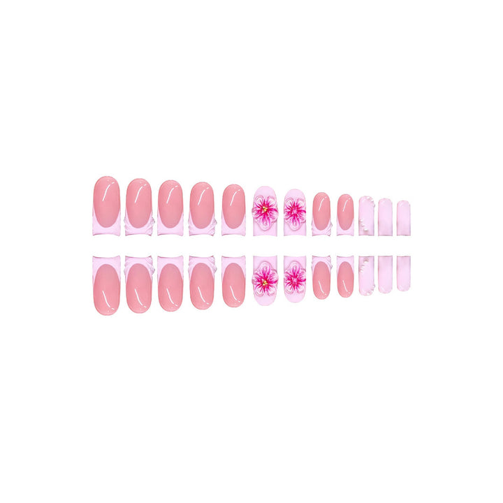 Decorative Floral Press-On Nail Extensions Stornfield