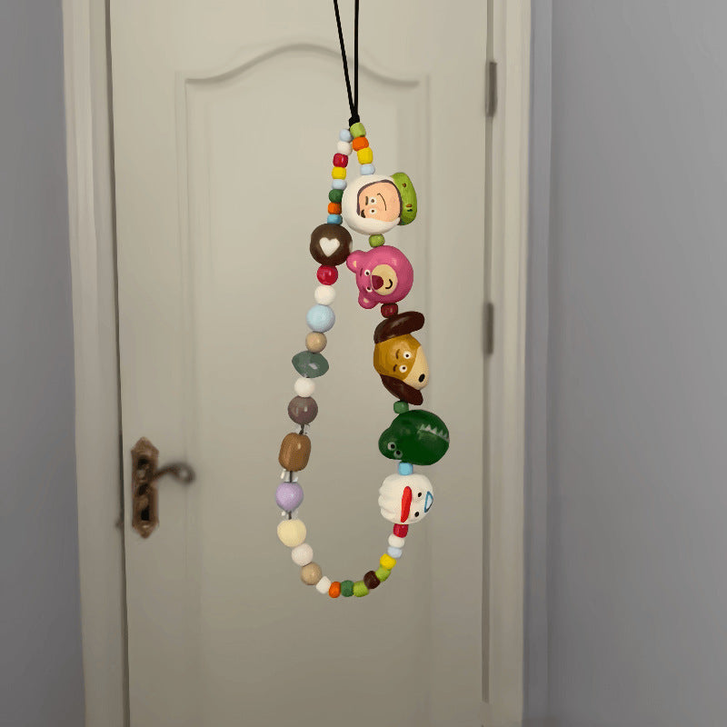 Playful Character Beaded Lanyard Stornfield