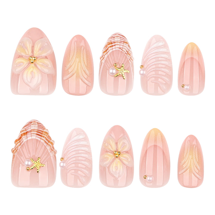 Glamorous stiletto nails with elegant star design Stornfield