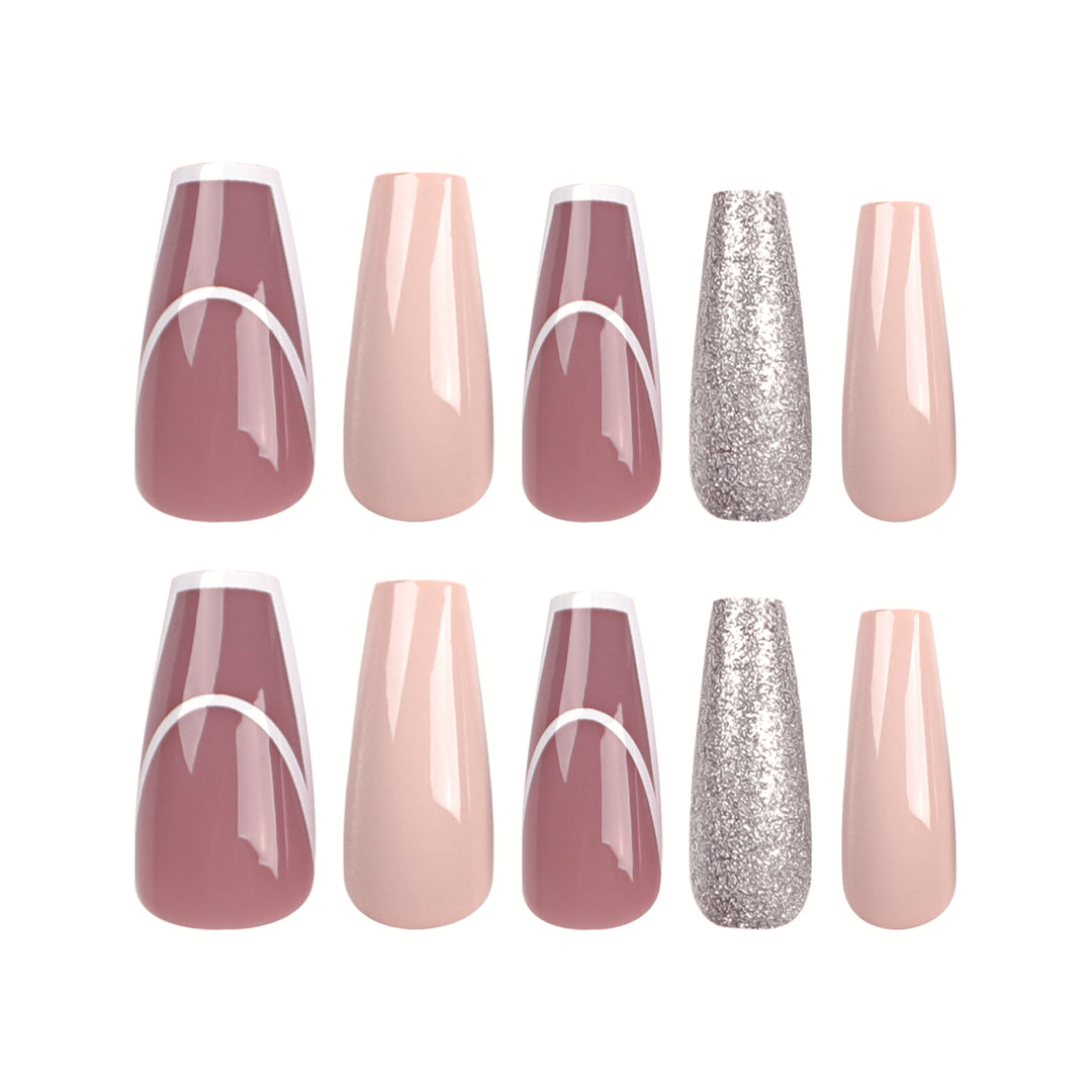 Elegant Nail Extensions with Glamorous Accents Stornfield