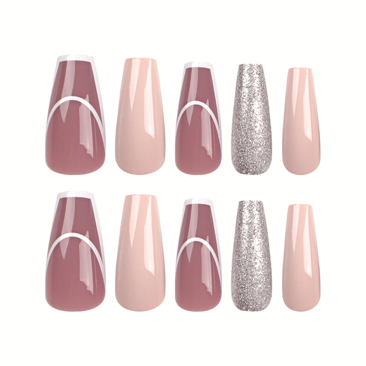 Elegant Nail Extensions with Glamorous Accents Stornfield