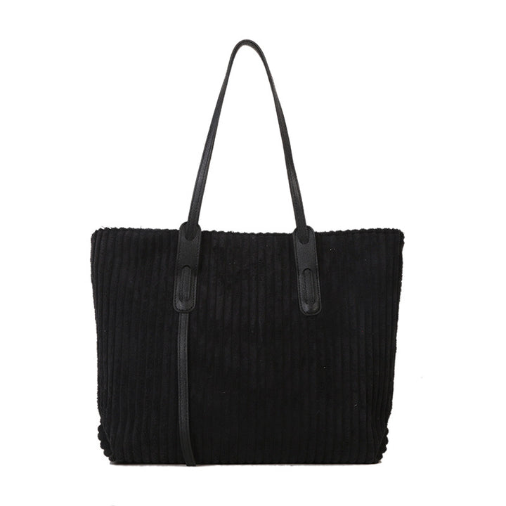 Textured Velour Tote Bag