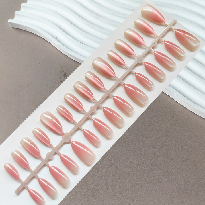 Elegant Artificial Fingernails In Gentle Ombre Look Stornfield