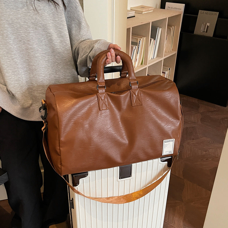 Stylish Leather Travel Duffel Bag Stornfield