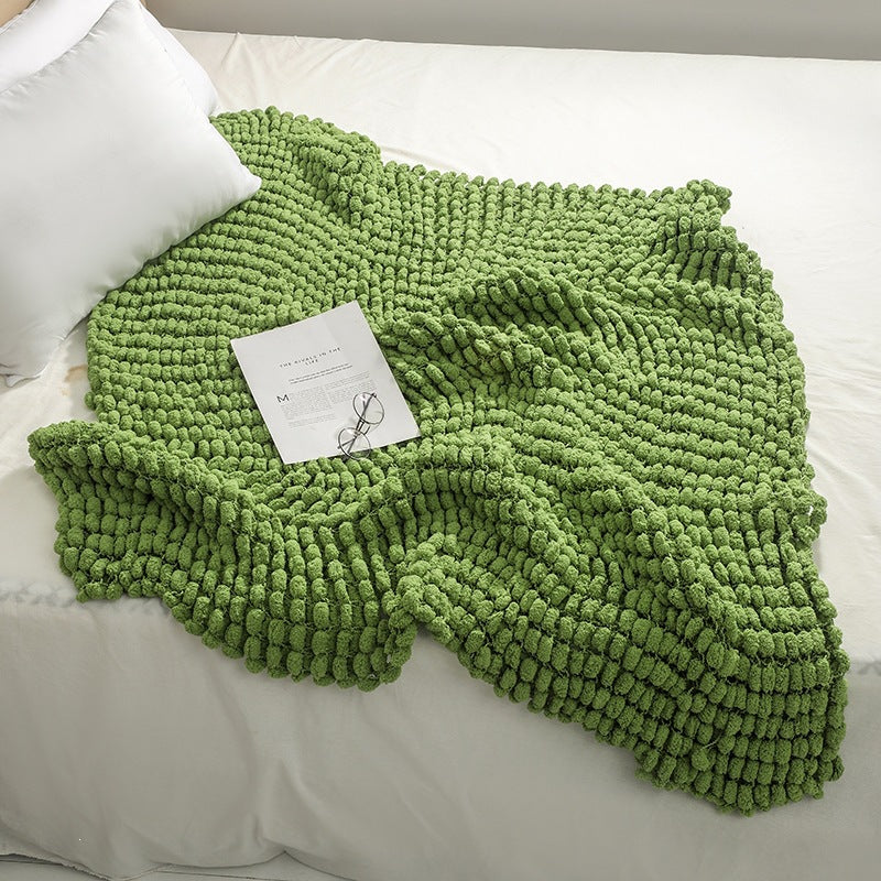 Plush Textured Throw Blanket