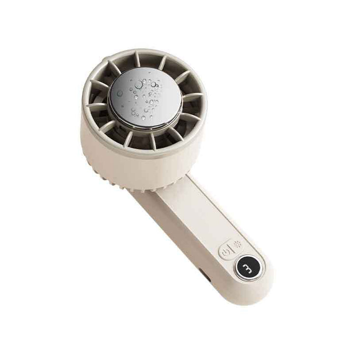 Women's portable hand fan with digital speed display Stornfield