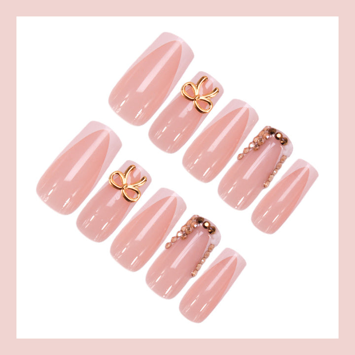 Artificial nail set with elegant decorations and unique designs Stornfield