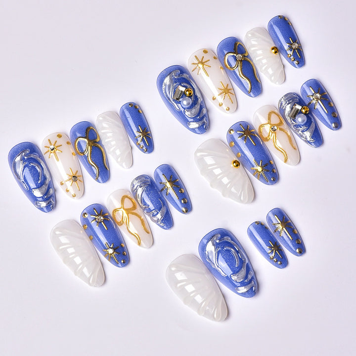 Luxurious Decorative Press-On Nail Set