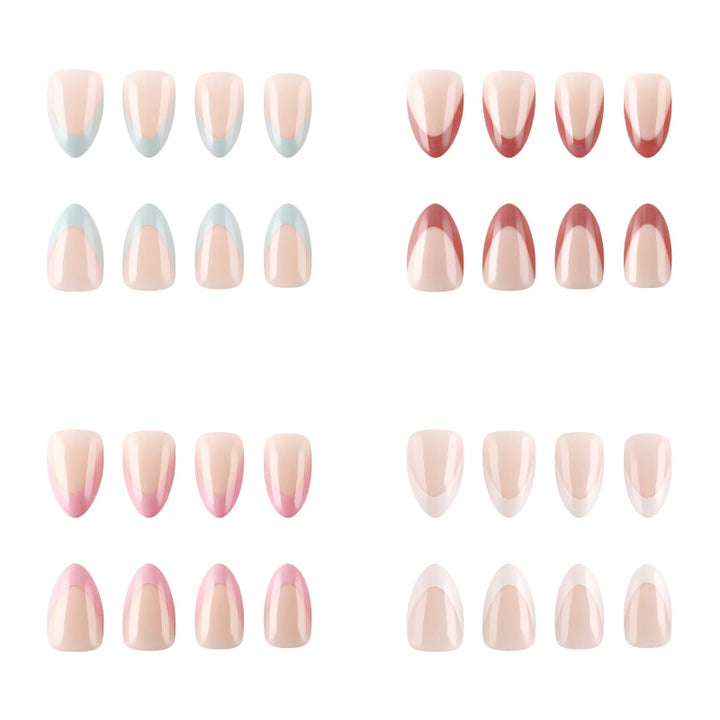 Elegant French Tip Press-On Nail Set Stornfield