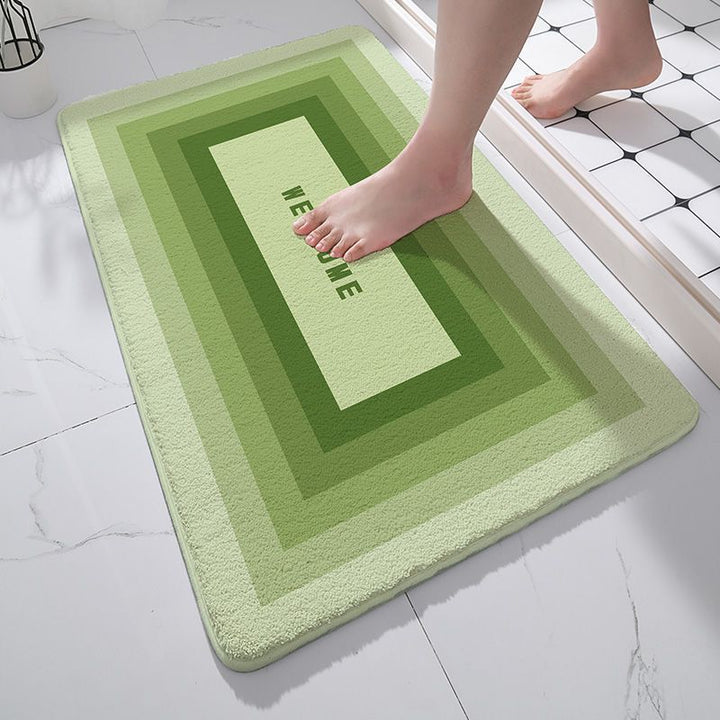 Modern Welcome Bath Mat