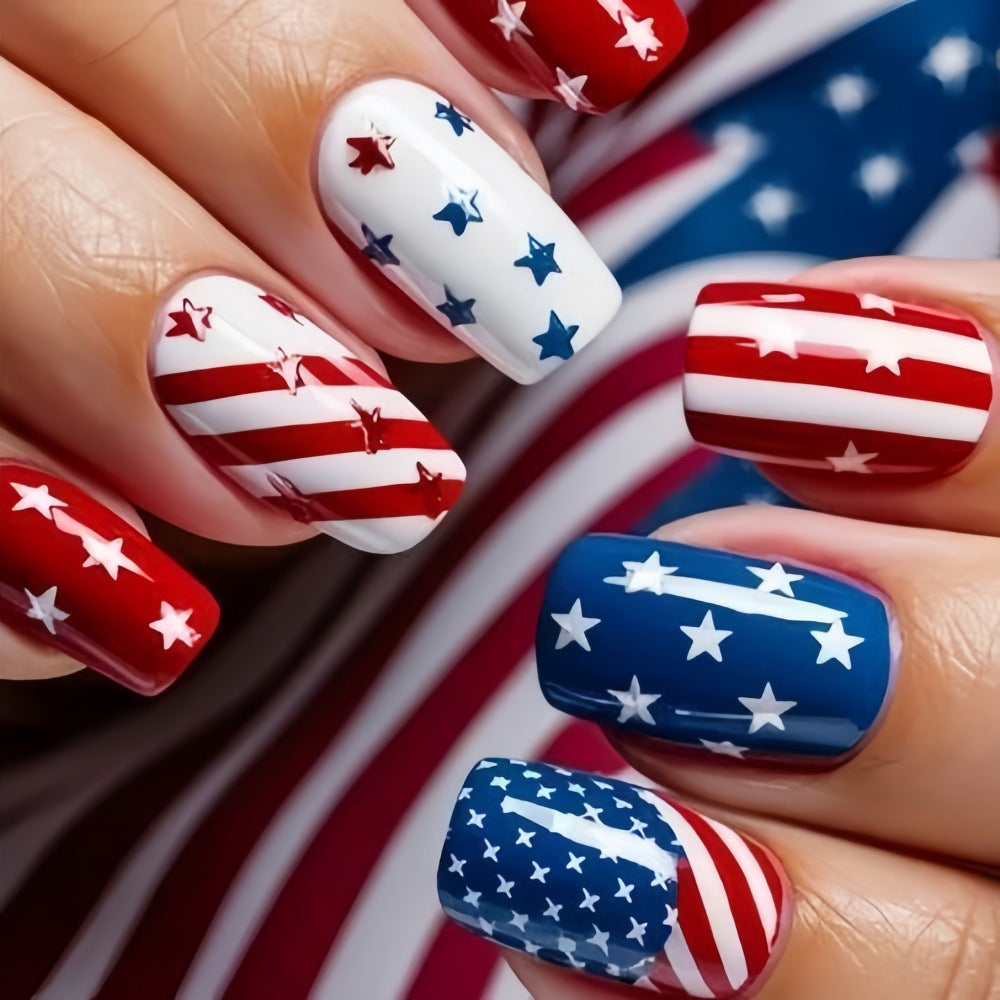 Artificial nails with national design Stornfield