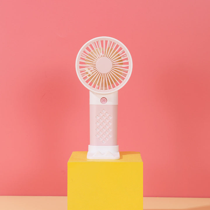 Women Portable Hand Fan with Ergonomic Handle and Adjustable Tilt Angle Stornfield