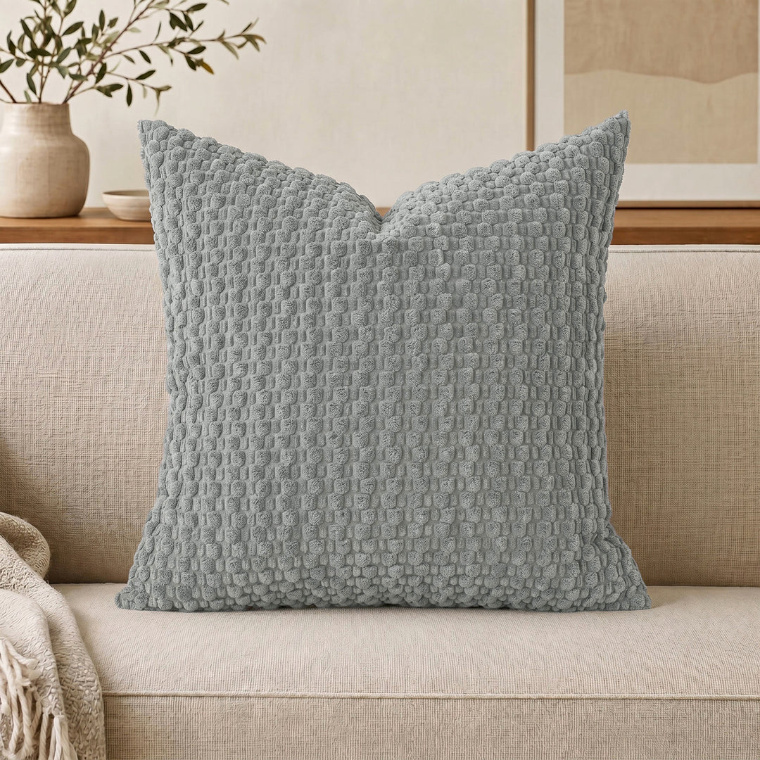 Decorative Textured Chenille Throw Pillow Cover
