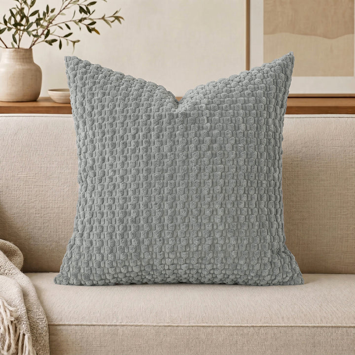 Decorative Textured Chenille Throw Pillow Cover