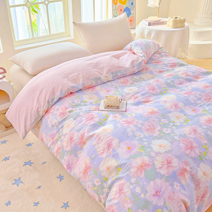 Plaid Patterned Quilted Comforter Set