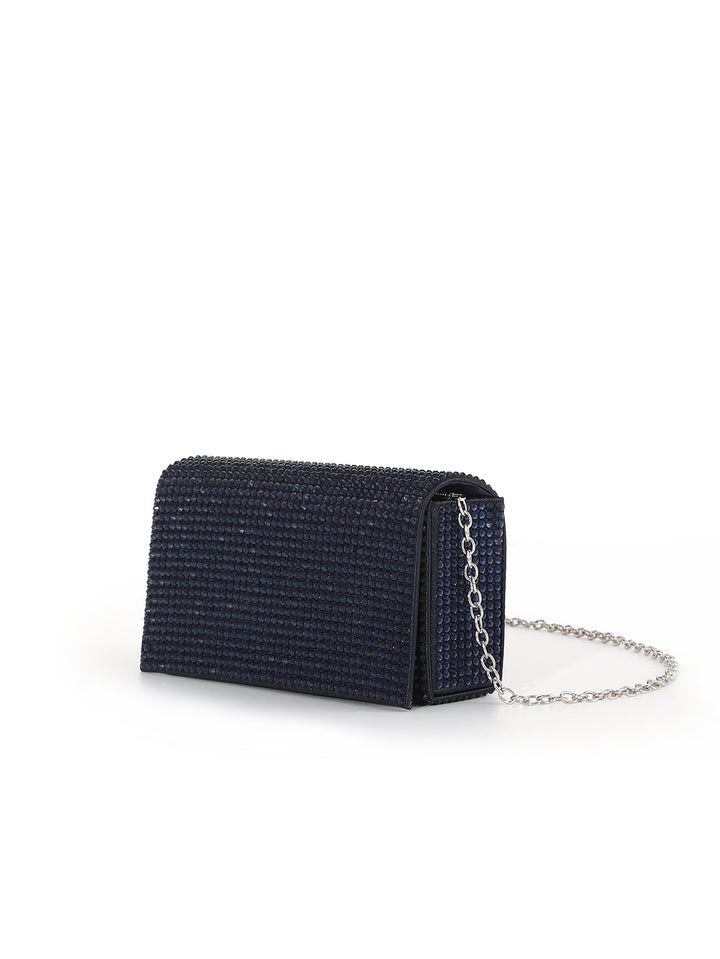 Glamorous Crystal-Embellished Evening Clutch