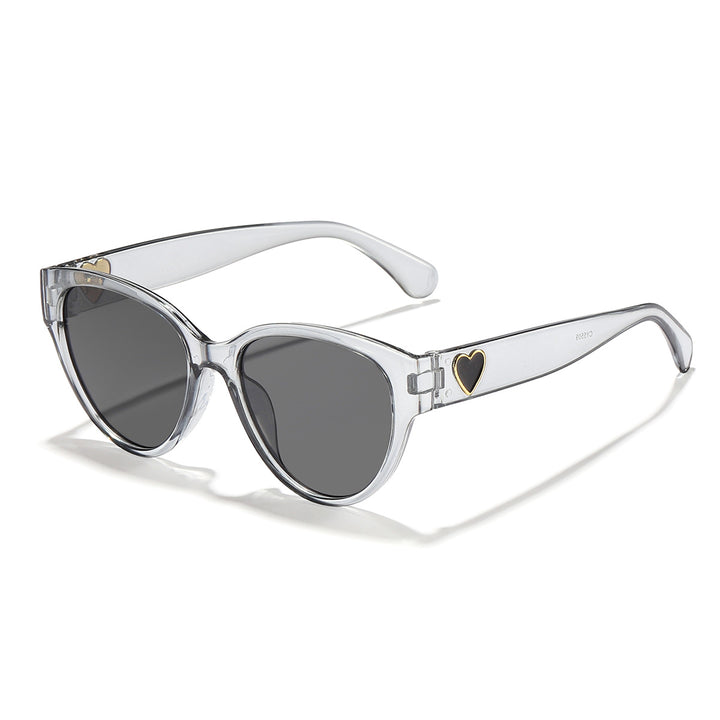Ladies Cat-Eye Sunglasses with Heart-Shaped Detail and UV Protection Stornfield