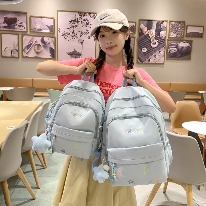 Playful Star-Embellished Backpack Stornfield
