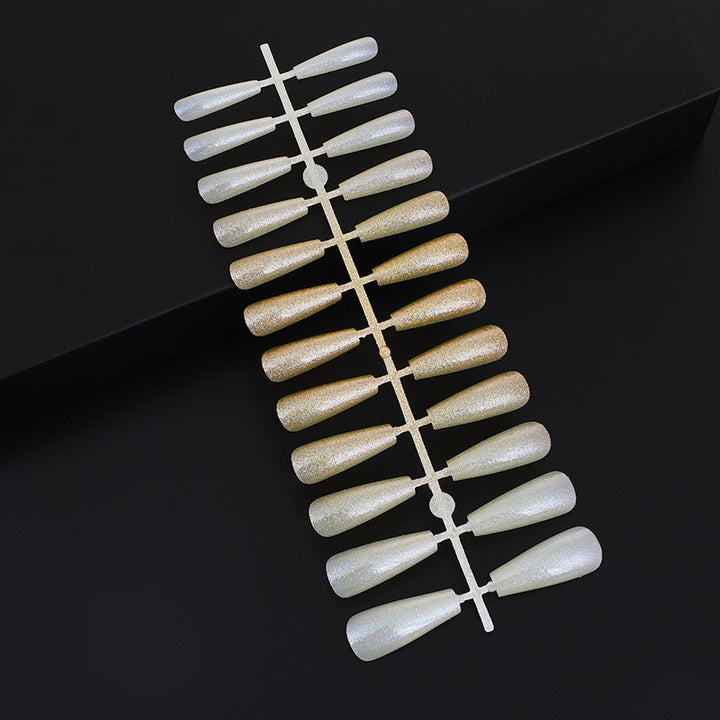 Nail art set with glitter and elegant transitions Stornfield