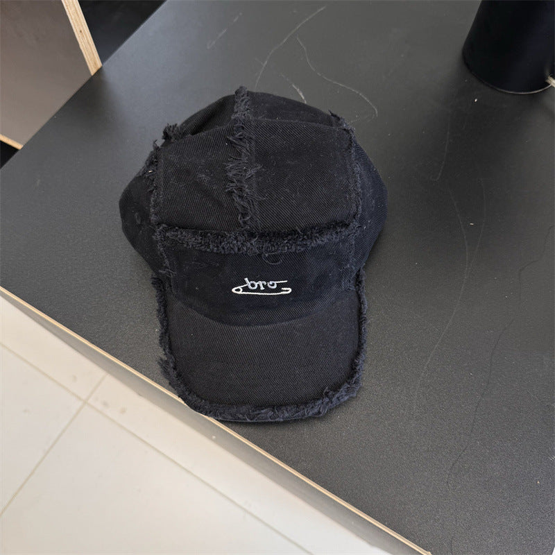 Men's Distressed Denim Snapback Cap Stornfield