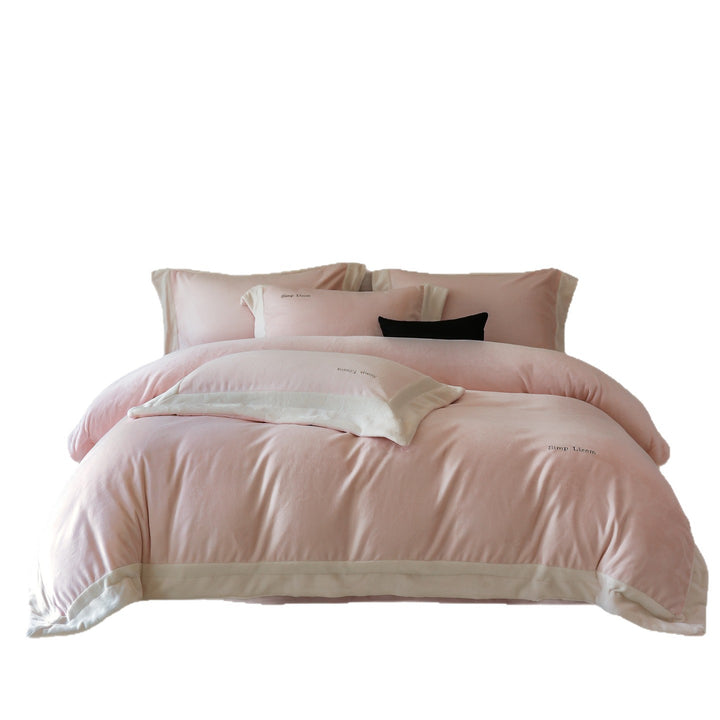 Reversible Stonewashed Cotton-Linen Duvet Cover Set with Oversized Border and Hidden Zipper