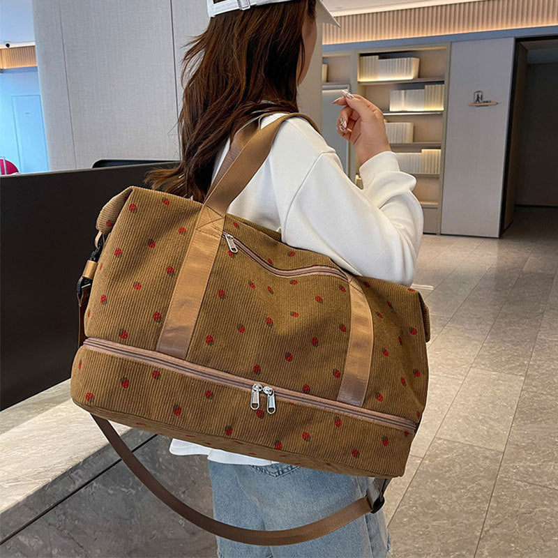 Multifunctional sport and travel bag with floral pattern Stornfield